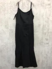 LAUIR ラウアー バックリボン マーメイド キャミソール ワンピース sizeL/黒 ◇■ レディース