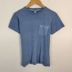 Velva Sheen ベルバシーン ポケットTシャツ 無地 ブルー Sサイズ メンズ 古着 アメカジ ストリート