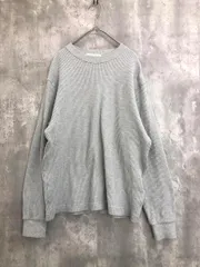 a day in the life アデイインザライフ ユナイテッドアローズ USAコットン ワッフル クルーネック カットソー sizeM/グレー ■◇ メンズ