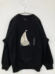 UNIQLO JW Anderson ユニクロジェイダブリューアンダーソン スウェット L ブラック コットン 裏起毛 無地 刺繍 長袖