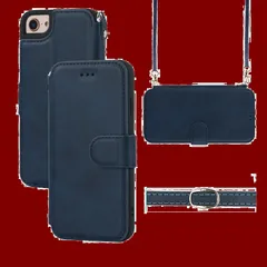 iphone8 ケース ケース iphone7ケース 第2世代 ショルダー 米軍MIL規格 第3世代 軽薄 SE 手帳型 ストラップ iPhone 耐衝撃 スマホショルダー レンズ保護(アイフォンSE3 /あいふぉんSE2/いphone8/アイホン7/アイフォ