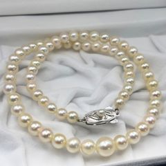 テリ○✨あこや本真珠 パールネックレス SV刻印あり 6mm - メルカリ