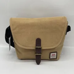 BN8343□エドウィン キャンバス ショルダーバッグ ブラウン系 ボタン開閉のサムネイル