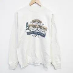 L/古着 フルーツオブザルーム 長袖 スウェット メンズ 90年代 90s アンティーク クルーネック USA製 薄ベージュ 26mar14