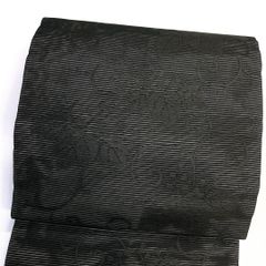 名古屋帯　夏用　絽　桐の花　唐草模様　黒地　着物　024tz 名古屋帯 夏用 絽 桐の花 唐草模様 黒地 着物 024tz 【公式通販】