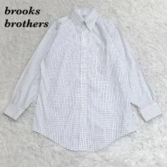 美品 Brooks Brothers 長袖BDシャツ 15-31 白 チェック