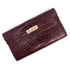 HERMES エルメス ケリーウォレット ロング クロコダイル アリゲーター