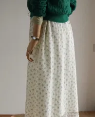 花柄 レース 少女 ONE PIECE スカート