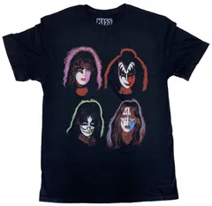 キッス・KISS・FACES・UK版・Tシャツ・ロックTシャツ・オフィシャルバンドTシャツ XL