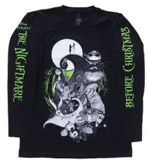 NIGHTMARE BEFORE CHRISTMAS・ナイトメア ビフォア クリスマス・CARACTERS・ロングスリーブ・長袖・映画Tシャツ／DISNEY L