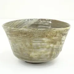 刷毛目　茶碗  茶道 抹茶 おしゃれ 抹茶茶碗 抹茶碗 和食器 レトロ 茶器 骨董 茶わん 茶会 茶の湯 7月 夏