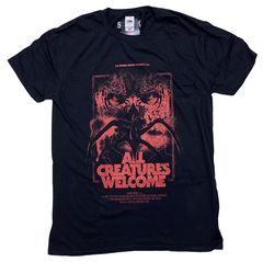 STRANGER THINGS·스트레인저·싱스·미지의 세계·ALL CREATURES WELCOME·UK판·T셔츠·드라마 T셔츠 ·오피셜 T셔츠 M