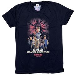 STRANGER THINGS·스트레인저·싱스·미지의 세계·ONE LAST STRANGE ADVENTURE·UK판·T셔츠·드라마 T셔츠 ·오피셜 T셔츠 S