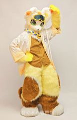 Fursuit 四足歩行 ケモノ 着ぐるみ ファースーツ マスク コスプレ 鍵