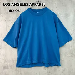 LOS ANGELES APPAREL ロサンゼルスアパレル ロスアパ ガーメントダイ クルーネック 半袖 Tシャツ カットソー トップス  BLUE MOON サイズOS オーバーサイズ ゆったり ビッグシルエット 厚手 綿100% ★ ■◆のサムネイル