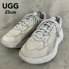 UGG アグ スニーカー 1136845 厚底 マリン メガ レース MARIN MEGA LACE ローカット チャンキーソール ボリュームソール グレー 紐靴 運動靴 カジュアル ストリート スタイルアップ 美脚 脚長 効果 23cm ★ ■■