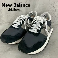 New Balance ニューバランス ブラック MS237RC スニーカー 26.5cm US8.5 運動靴 ランニングシューズ ローカット 厚底ソール ビッグNロゴ 異素材コンビ スエード ナイロン メッシュ 切替 配色 ★ ■■