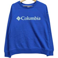 コロンビア Columbia スウェット トレーナー M ブルー 青 ショート丈 