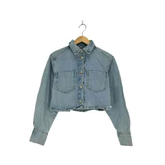 ザラ ZARA クロップドデニムジャケット レディース  XS