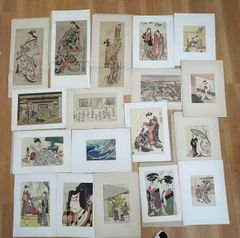 塚瀬剛 作 木版画 三社祭四部作 「さぎの舞」「たいこ」「ちょうちん」「みこし」 塚瀬剛 作 木版画 三社祭四部作 「さぎの舞」「たいこ」「ちょうちん