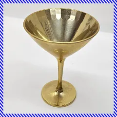 レトロ 金杯 パレスホテル 24KG.T.P カクテルグラス シェリーグラス ワイングラス 金メッキ 10cmのサムネイル