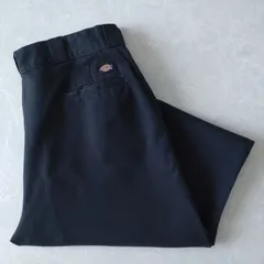 ■古着 Dickies ディッキーズ 874BK ワークパンツ チノ ORIGINAL FIT ブラック 黒 W40L30【D1754】