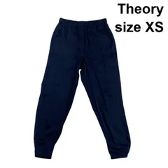 ◇ セオリー Theory カーゴパンツ イージーパンツ フラップポケット風 テーパードシルエット ドレープ ネイビー XS 5号 レディース S6D240のサムネイル