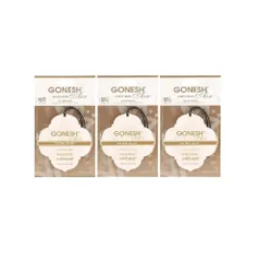 【3個セット】GONESH(ガーネッシュ) 吊り下げ型 芳香剤 ペーパー エアフレッシュナー ホワイトムスク (シャボンの香り)のサムネイル
