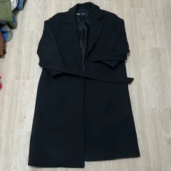 ザラ メンズ ミニ ベルト付き Single トレンチコート M/95