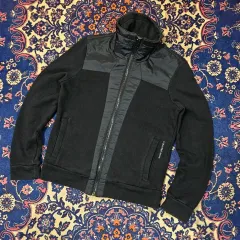 Calvin Klein カルバン・クライン y2k 00's ナイロン コットン ブロック ジップアップ ジャージ ジャケット