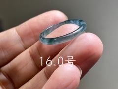 L17-62 氷糯種 黄翡翠 19.5号 青色 グアテマラ産 A貨 本翡翠 くりぬき