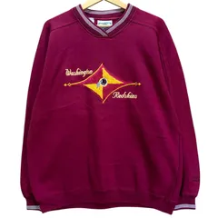 希少 Lee 90s NFL ワシントン レッドスキンズ スウェット トレーナー レディースL ボルドー ワインレッド 旧チーム名 ロゴ 刺繍 激レア ヴィンテージ カジュアル アメリカ古着 アメカジ ストリート / MS506