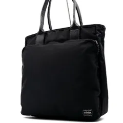 極美品 PORTER ポーター タイム TIME トートバッグ L コーデュラナイロン レザー ブラック 黒 A4 15インチPC対応 ビジネスバッグ 肩掛け 大容量 655-17874 メンズ 紳士 鞄 通勤 通学 出張 撥水 丈夫 吉田カバン 旅行 仕事用