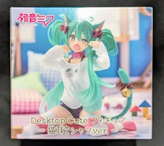 タイトー Desktop Cute フィギュア VOCALOID 初音ミク 猫耳Tシャツver.