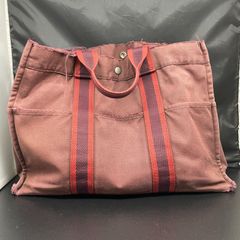 KAPITAL duffle キャンバス トートバッグ レッド - メルカリ