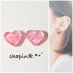 1161 ）カボション ニュアンス レジン ピアス イヤリング - メルカリ