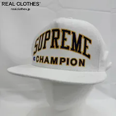 Supreme×Champion/シュプリーム×チャンピオン【1SSW】5-Panel Cap/アーチ ロゴ 5パネル キャップ/帽子/ホワイト