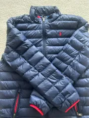 ポロ ラルフローレン 軽量ダウン ネイビー