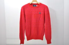 中古 レディース ルコックスポルティフ le coq sportif セーター M レッド×ピンク ニット チェック/千鳥柄