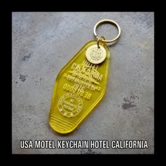 【USA】復刻 ビンテージ ホテル モーテル キーホルダー レトロ モーテル 雑貨 アメリカ 西海岸 かっこいい おしゃれ 雑貨 アメリカン雑貨 アメリカン カリフォルニア  : USMO-001CLYE