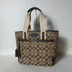 2510-78｜コーチ シグネチャー トートバッグ ダークブラウン