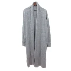 ナノユニバース nano universe カーディガン ニット ロング F グレー /MN