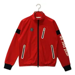 中古 レディース アンパスィ and per se ブルゾン M 赤 レッド 長袖ダブルジップメッシュ 春夏