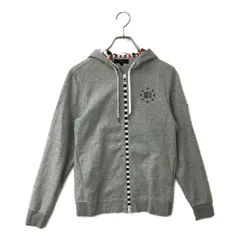 中古 レディース キャロウェイ Callaway パーカー L グレー 長袖ダブルジップ