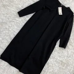 ユニクロ　ポンチVネックワンピース