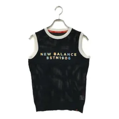 中古 レディース ニューバランスゴルフ New Balance golf ベスト 1(M) 紺 ネイビー  クルーネック メッシュ