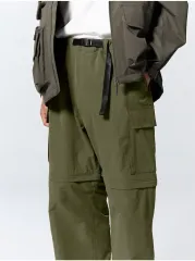 M GU ジーユー コンバーチブル ワイド カーゴ パンツ