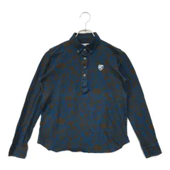 中古 レディース ジャックバニー Jack Bunny!! 長袖ポロシャツ 0(S) 紺系 リバティ柄