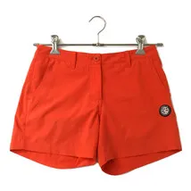 中古 レディース アンパスィ and per se ショートパンツ M オレンジ 薄手