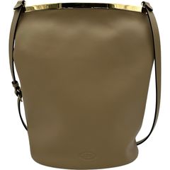 トッズ TOD’S マゼンタ　バケットショルダーバッグ XBWCRNK0200 ベージュ/ゴールド金具 レザー レディース ショルダーバッグ トッズ TOD'S マゼンタ バケットショルダーバッグ XBWCRNK0200